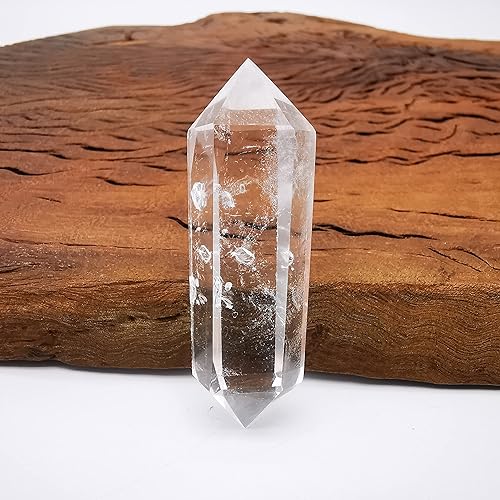 Miniatura 5 de Torre de cristal natural de 2 puntos, 1 pieza, 2.0 in, 6 cristales facetados, piedra de chakra, kit de decoración para el hogar, regalo de curación