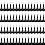 NEBURORA 120 Pcs Signet Tassels Bulk 13cm/5 1 cm 24 Couleurs Silky Fabriqué à la main Mini Tassel avec boucles pour la fabrication de bijoux d'artisanat DIY Projets