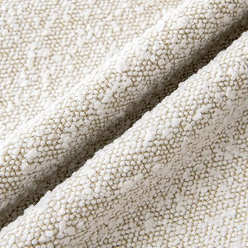 Miniatura 3 de Woaboy - Juego de 1 funda de almohada decorativa de bouclé, textura cuadrada, acento europeo, fundas de cojín sólidas, acogedoras y suaves, para