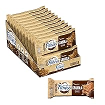 FITNESS Granola Barretta Cereali con Gocce di Cioccolato Fondente, 20 Barrette da 38g (760g)