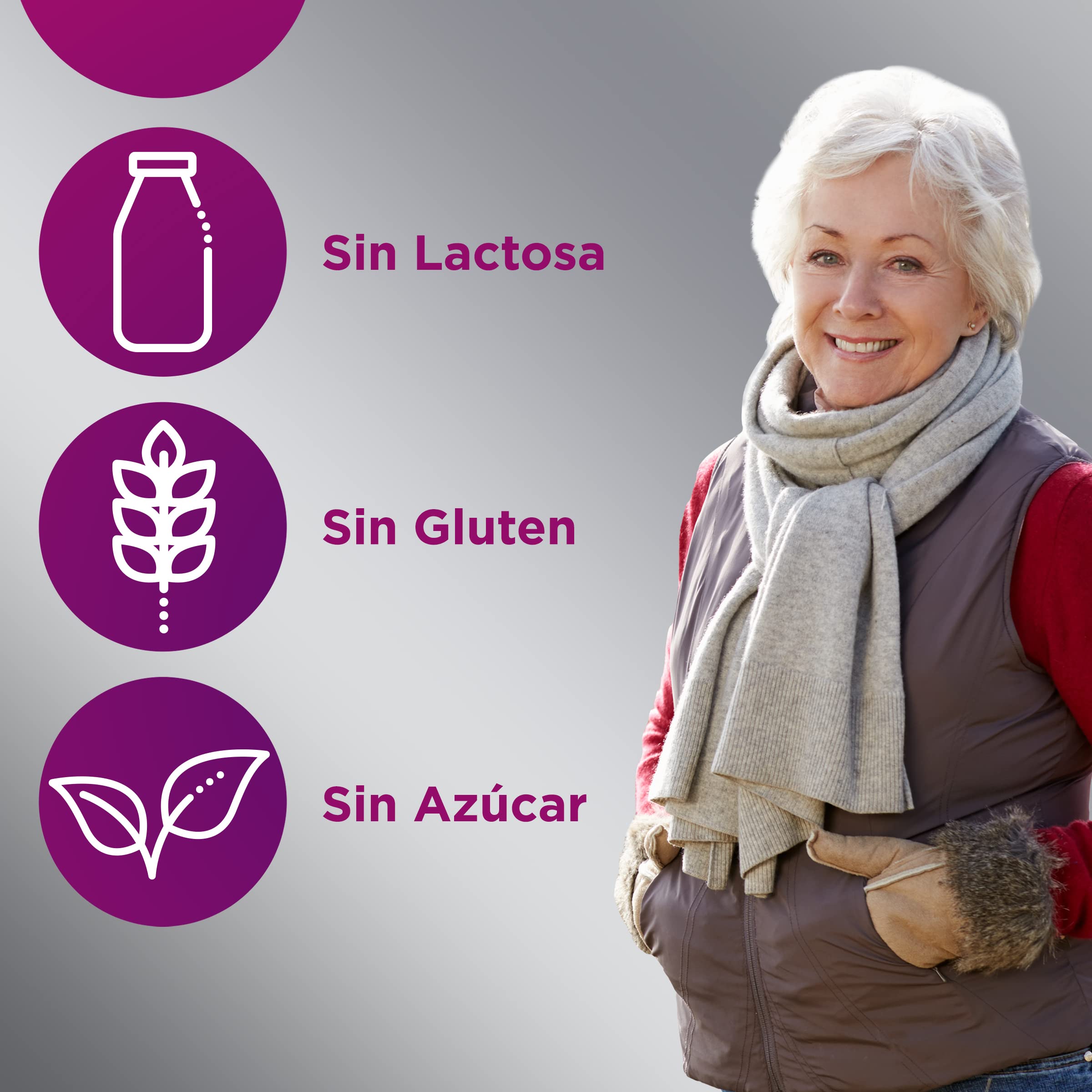 Multicentrum Mujer 50+ Complemento Alimenticio Multivitamínico y Multimineral para Mujeres 50+, Con Vitamina C y Zinc; Postmenopausia, Sin Gluten, 90 Comprimidos