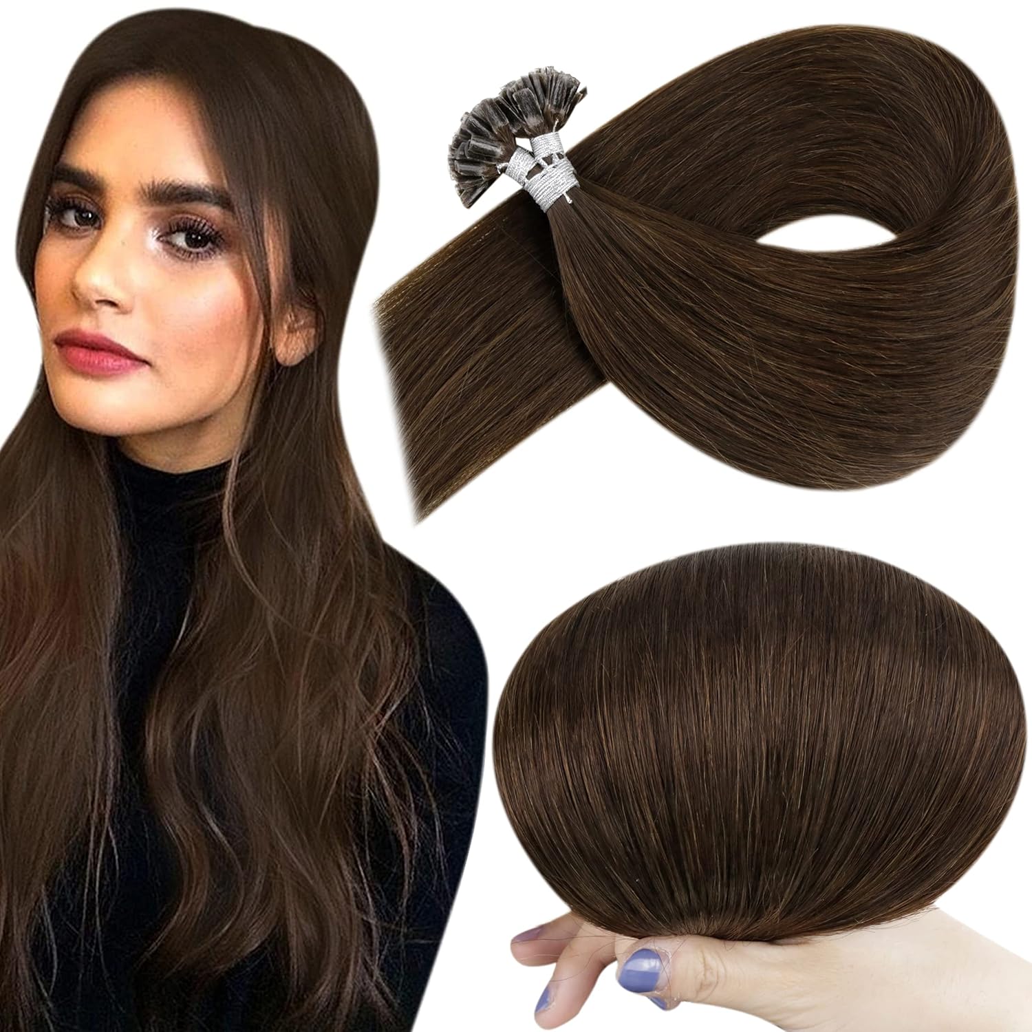 u tip hair extensions application