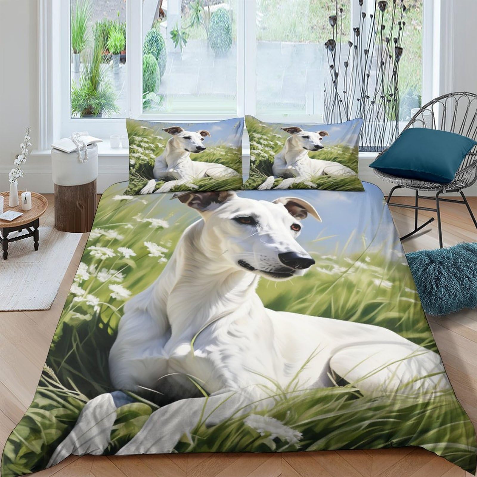 Housse de couette chien 200x200cm le cadeau idéal pour garçons et filles