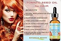 Vista 6 de Botanical Beauty Aceite de semillas de tomate, 100% puro, natural, virgen, sin refinar, aceite portador prensado en frío para cara, piel, cuerpo