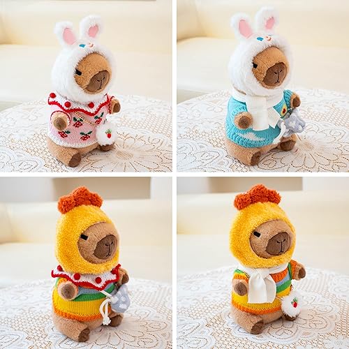 Miniatura 32 de Capybara - Peluche con sombrero de fresa, peluche de Capybara, lindo juguete de peluche para decoraciones de cumpleaños para niñas y niños