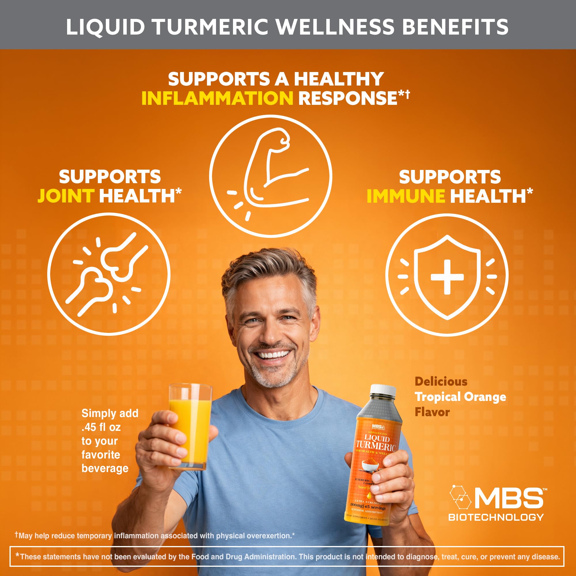 Advanced Liquid Turmeric – High Absorption Curcumin with Black Pepper & Vitamin D3 for Maximum Bioavailability – Joint, Inflammation & Immune Support – 20.3 fl oz — Amazon image 2
