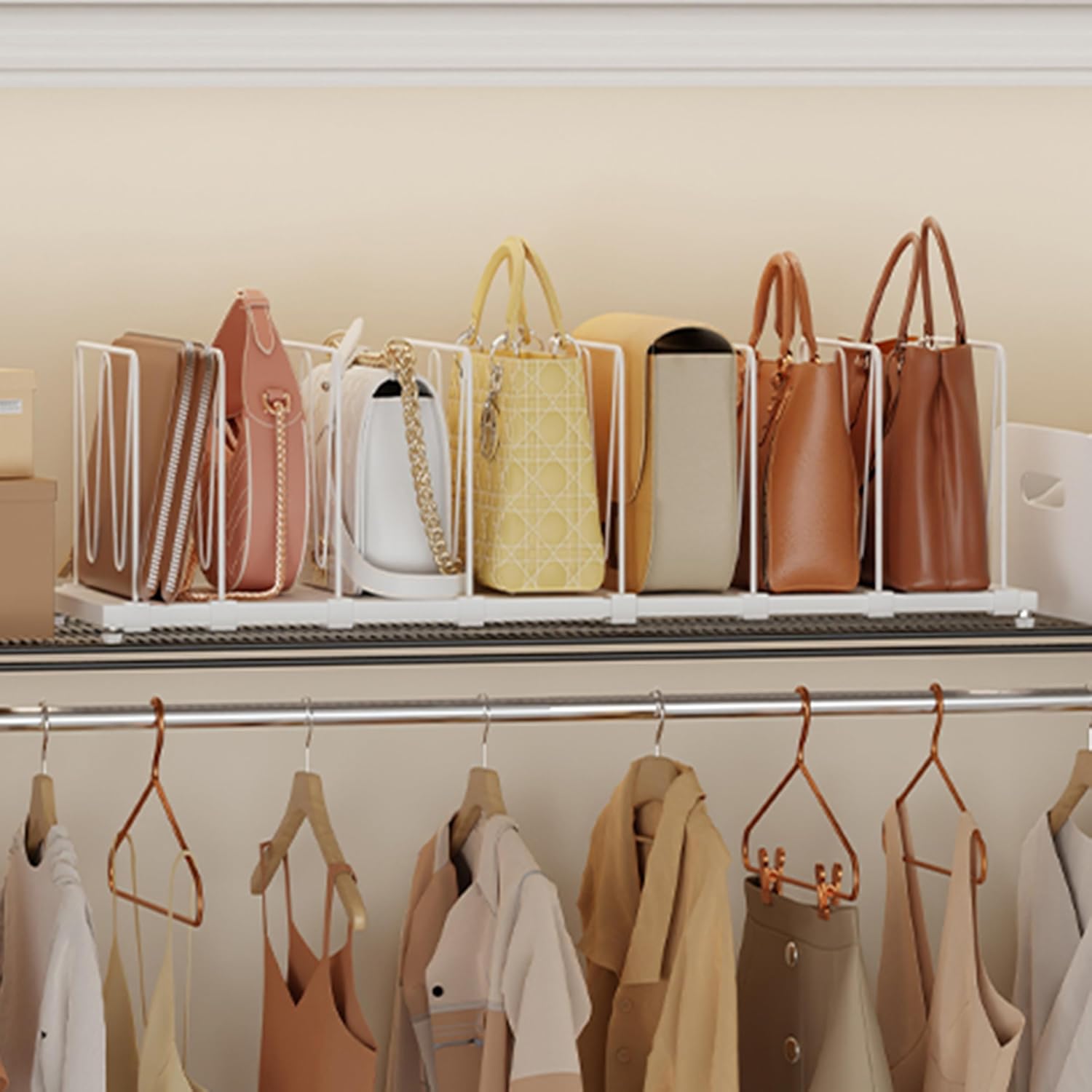 Extendable Purse Organizers Purse Storage Bag Holder Adjustable Dividers