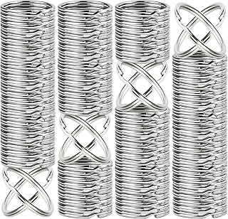 MAQIHAN 100pcs Key Ring - Metal Key Chain Ring for Keychain of Home Car School Office DIY Crafts Dog and Other Split Keych...