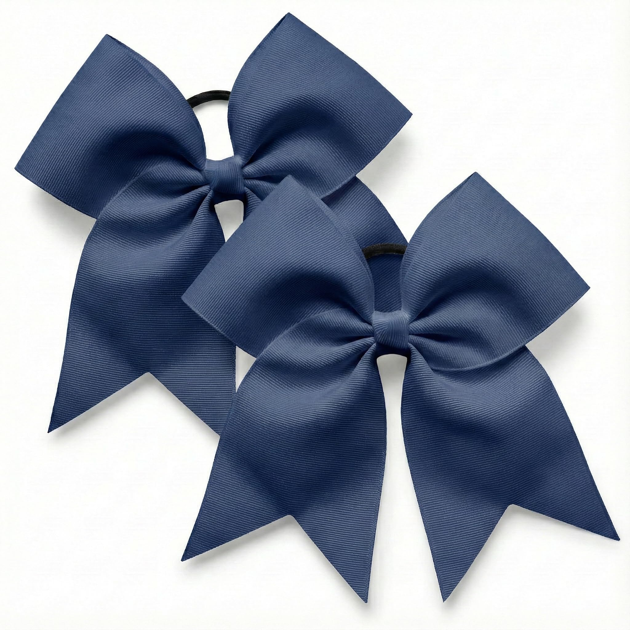 Photo 1 of CamareR 8-Inch Jumbo Cheer Bows (2 Pcs) - Navy Blue