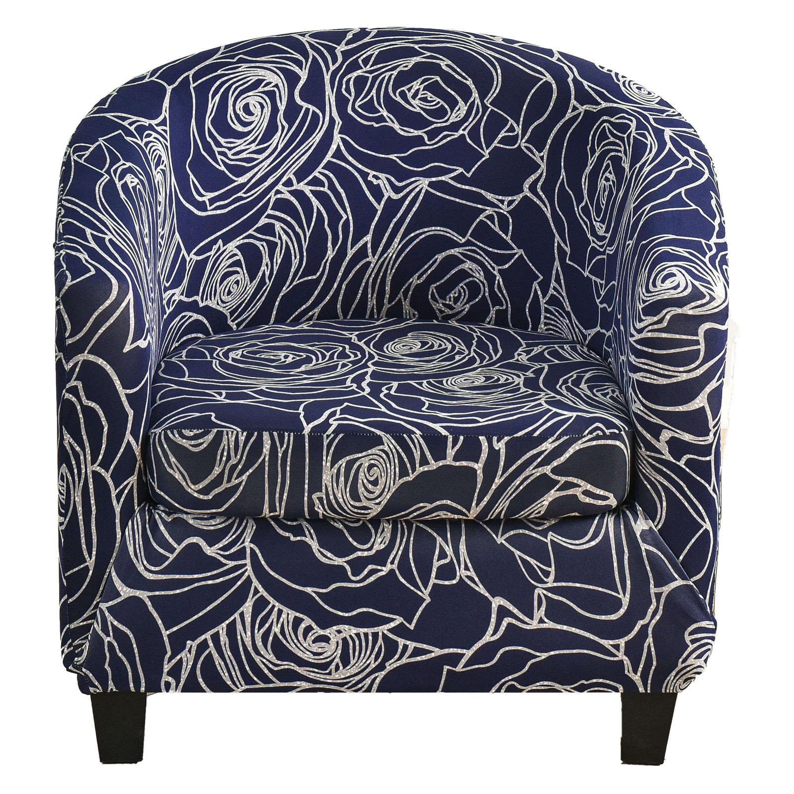ZRCYXDW 2 Pieces Club Chair Slipcover Stretch, Printed Tub Chair Slipcover With Elastic Bottom Soft Nonslip Tub Chair Cover Washable For Living Room-V-2 pieces