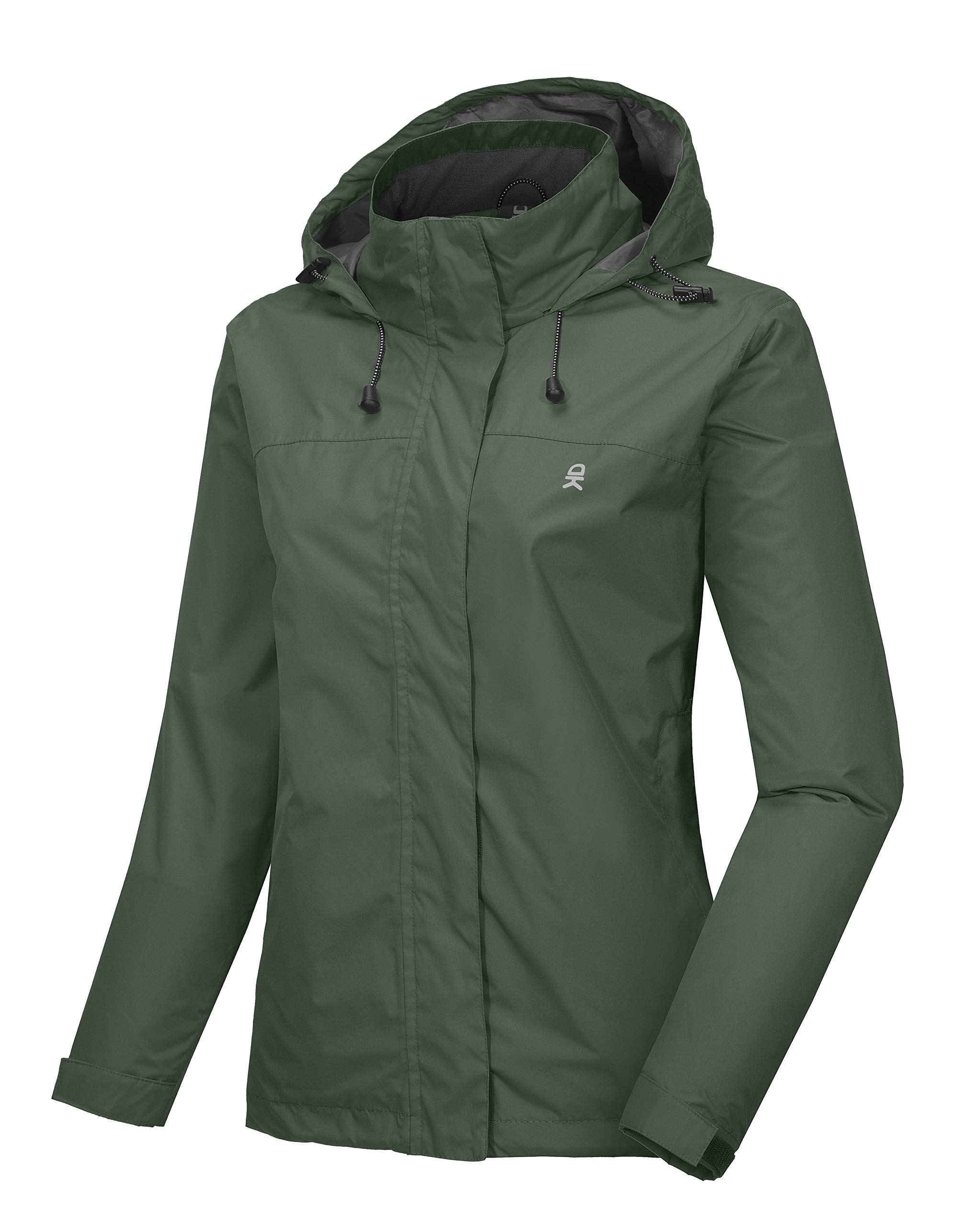 Women’s Waterproof Rain Jacket Lightweight Outdoor Windbreaker Rain Coat Shell for Hiking, Travel