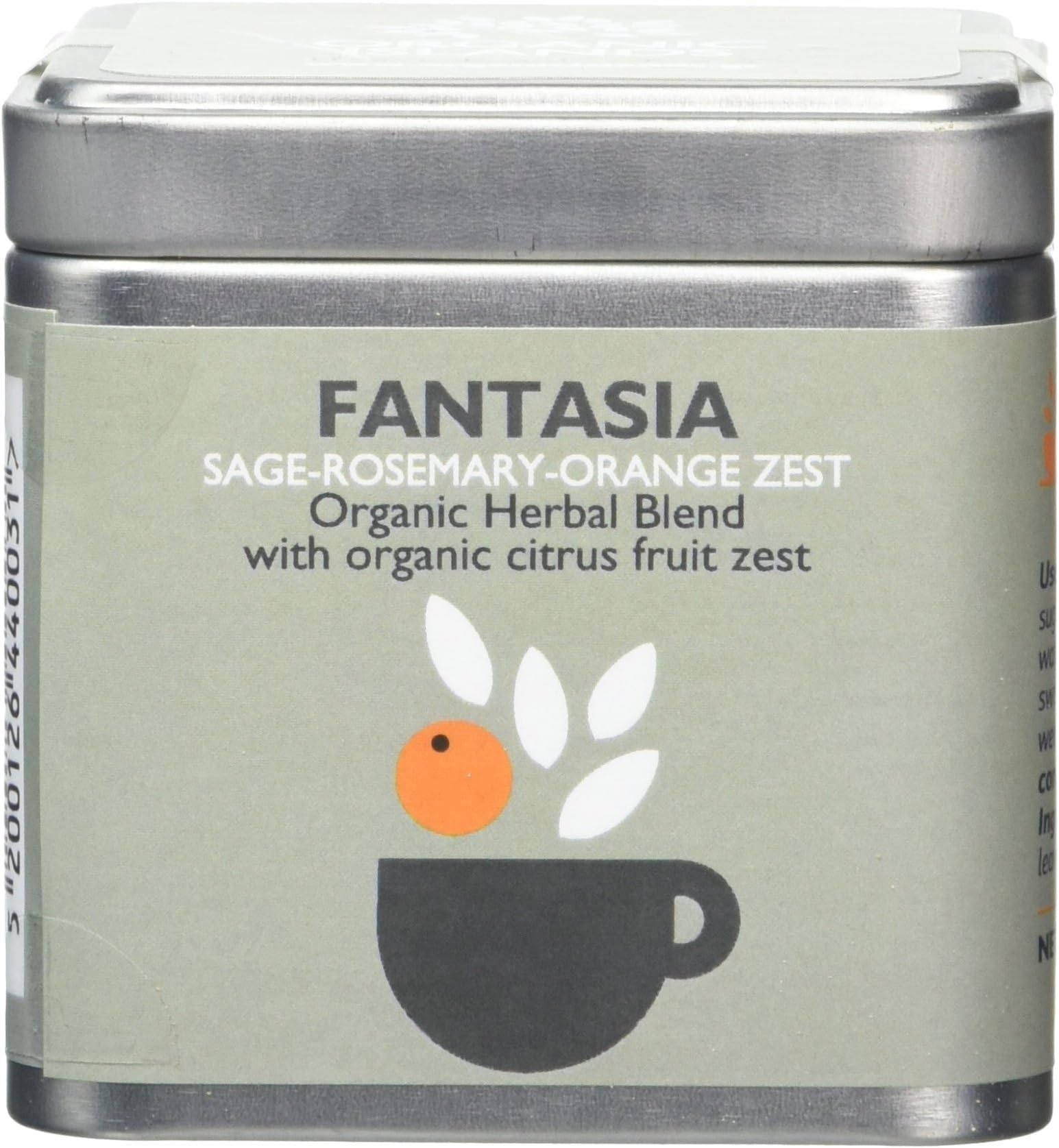 Fantasia Greek Organic Herbal Tea Cube- Natural Remedy- Sage-Rosemary-Orange Zest 28.35 g