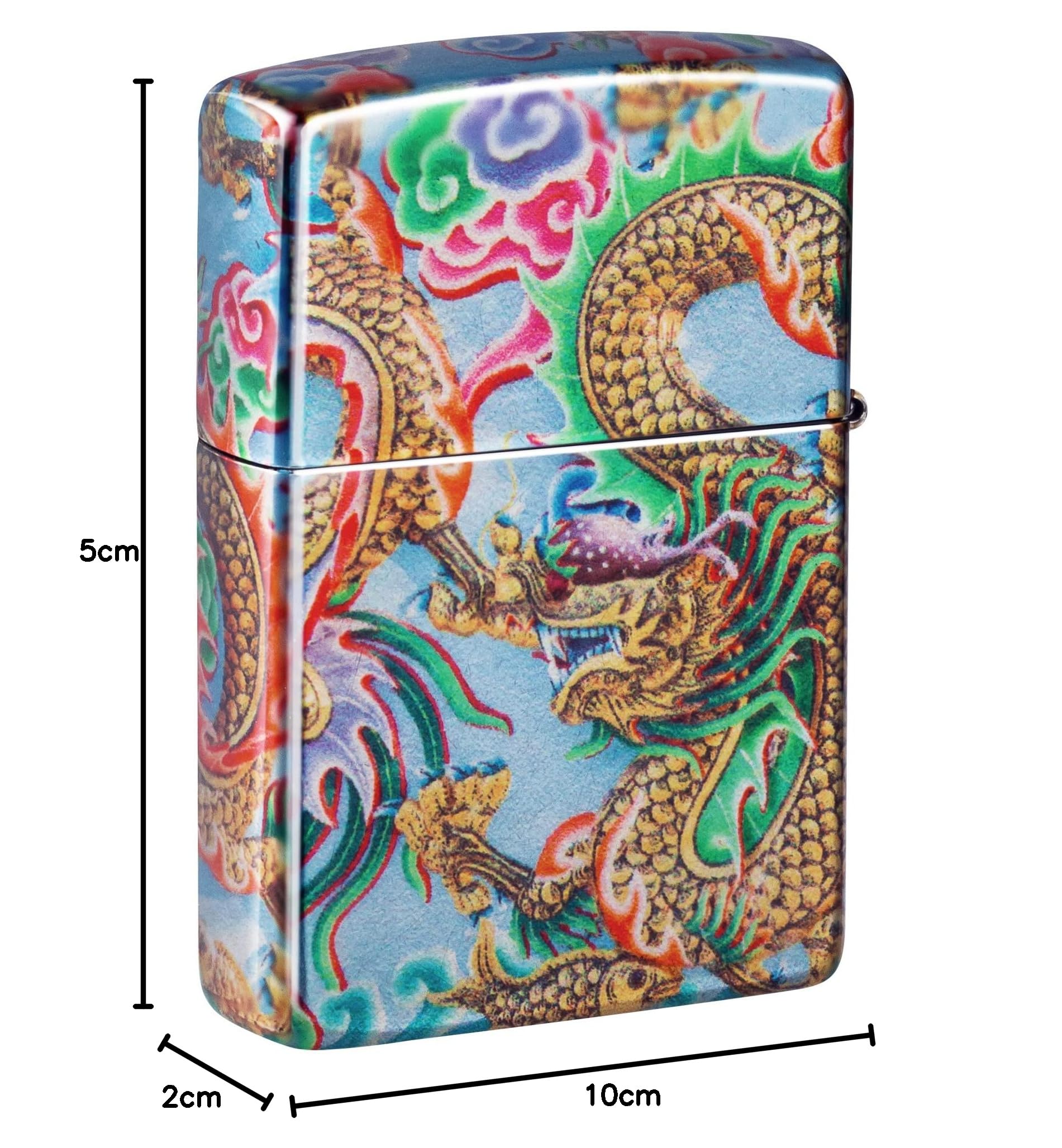 Zippo Benzin-Feuerzeug Color Dragon Design 60006581, unbefüllt