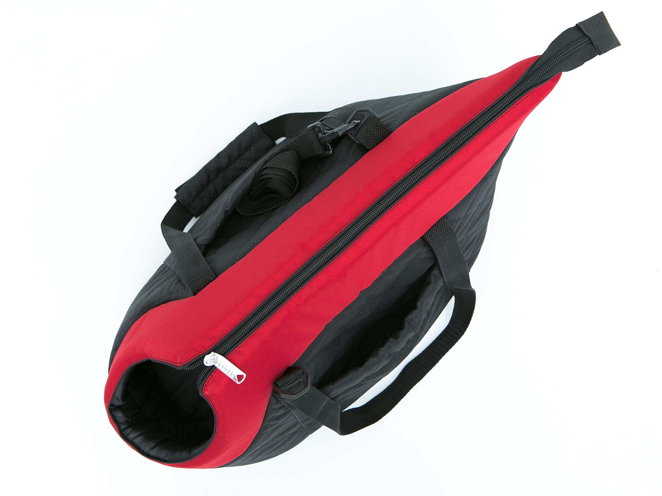 Bolsa de transporte, para perros, gatos, dos maneras de llevar, seguridad de mascotas, saco, saco para perros, R2: 30 x 50 cm, color negro con bufanda