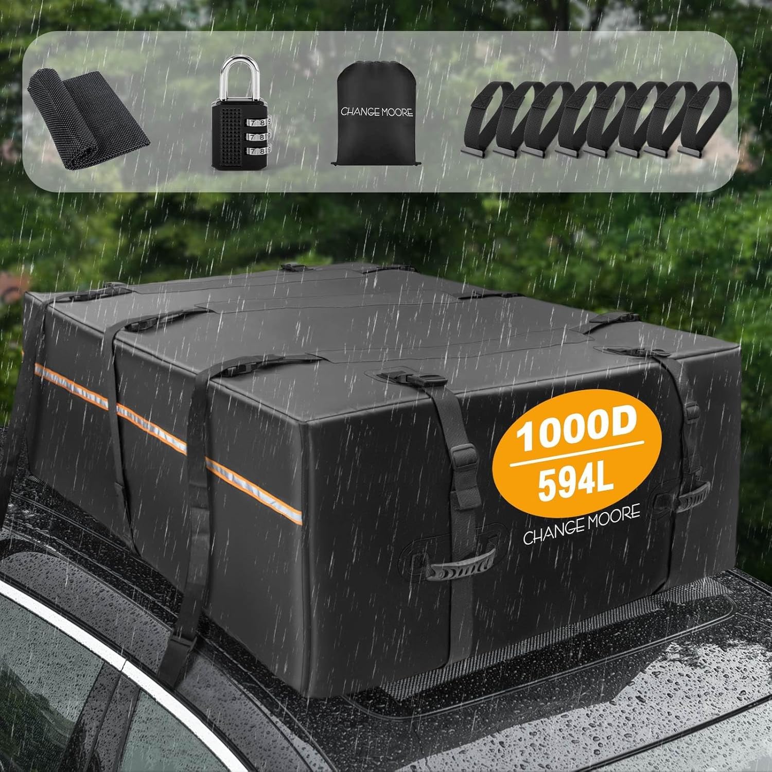 Amazon.co.jp: CHANGE MOORE ルーフキャリアバッグ 【IPX6防水】カーゴ