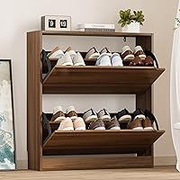 Vista 9 de Armario de almacenamiento de zapatos con 3 cajones abatibles, armario estrecho para zapatos, organizador independiente de almacenamiento para Negro