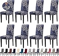 Vista 73 de Fundas de Silla de Navidad, Juego de 4 Fundas Elásticas para Sillas de Comedor, Protectores de Silla para Decoración de Navidad/Decoración del Hogar