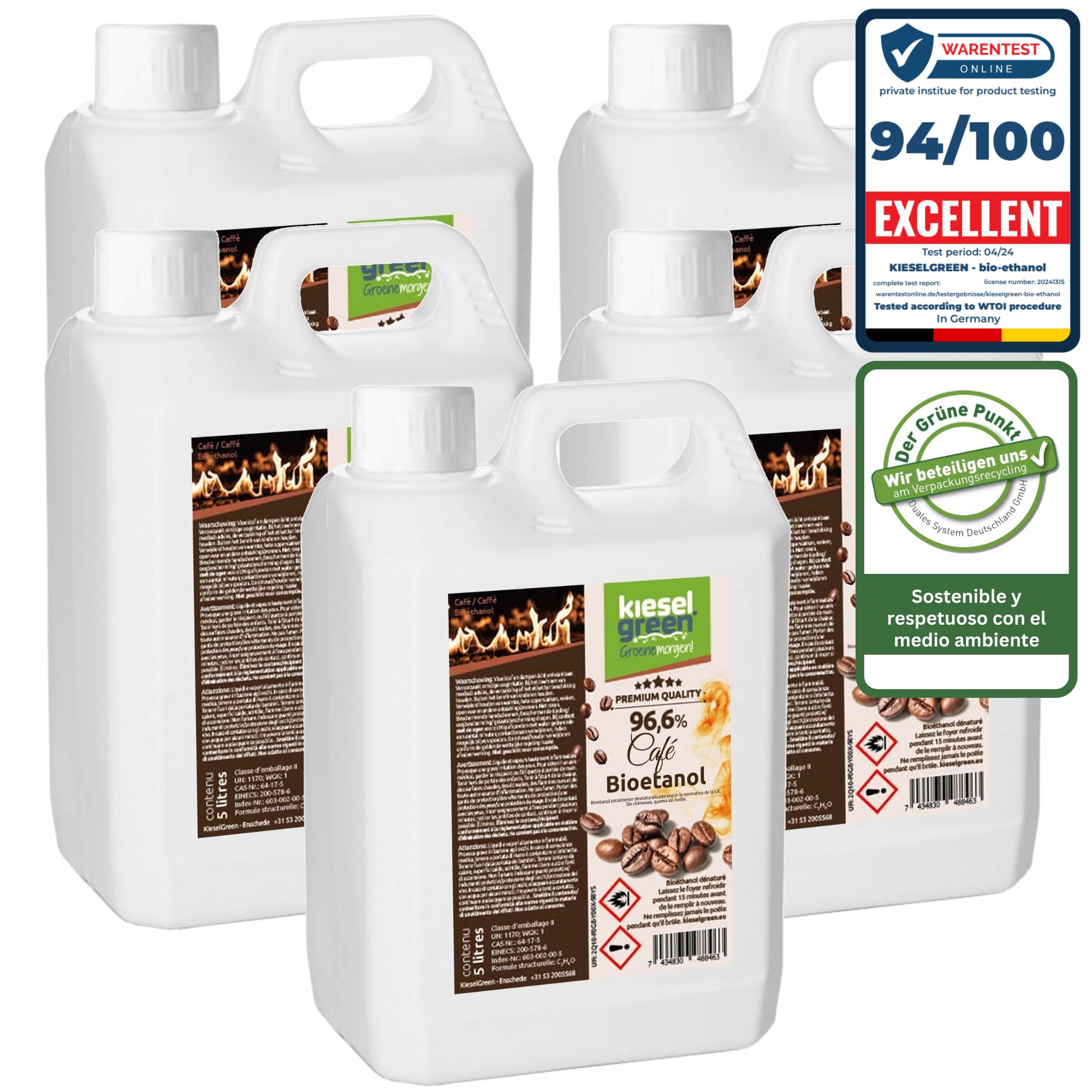 Bioetanol 25 Litros con Fragancia para Chimenea de Etanol, Muchas Variedades – Bioalcohol como Fragancia de Ambiente – Estufas de Bioetanol, Biochimenea Etanol, Ethanol (K25)