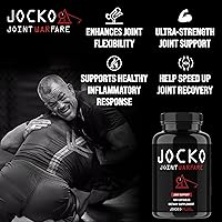 Vista 3 de Jocko Fuel Suplemento de apoyo articular - Glucosamina MSM para dolor articular, movilidad y flexibilidad con cúrcuma y boswellia (180 cápsulas)