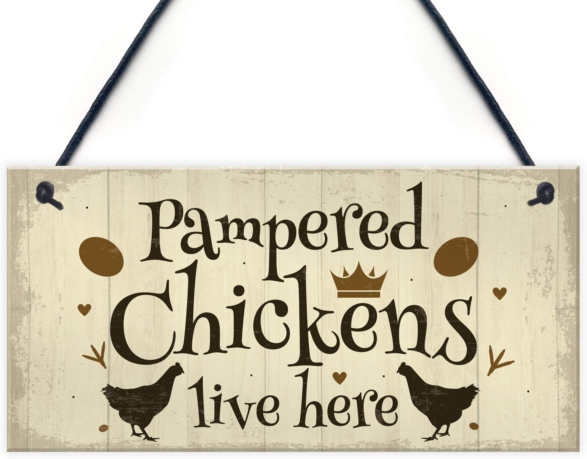 Chicken Coop Sign Outdoor Garden Plaque Hanging Door Wall Sign Chicken Hen Animal Gifts For Chicken Lovers