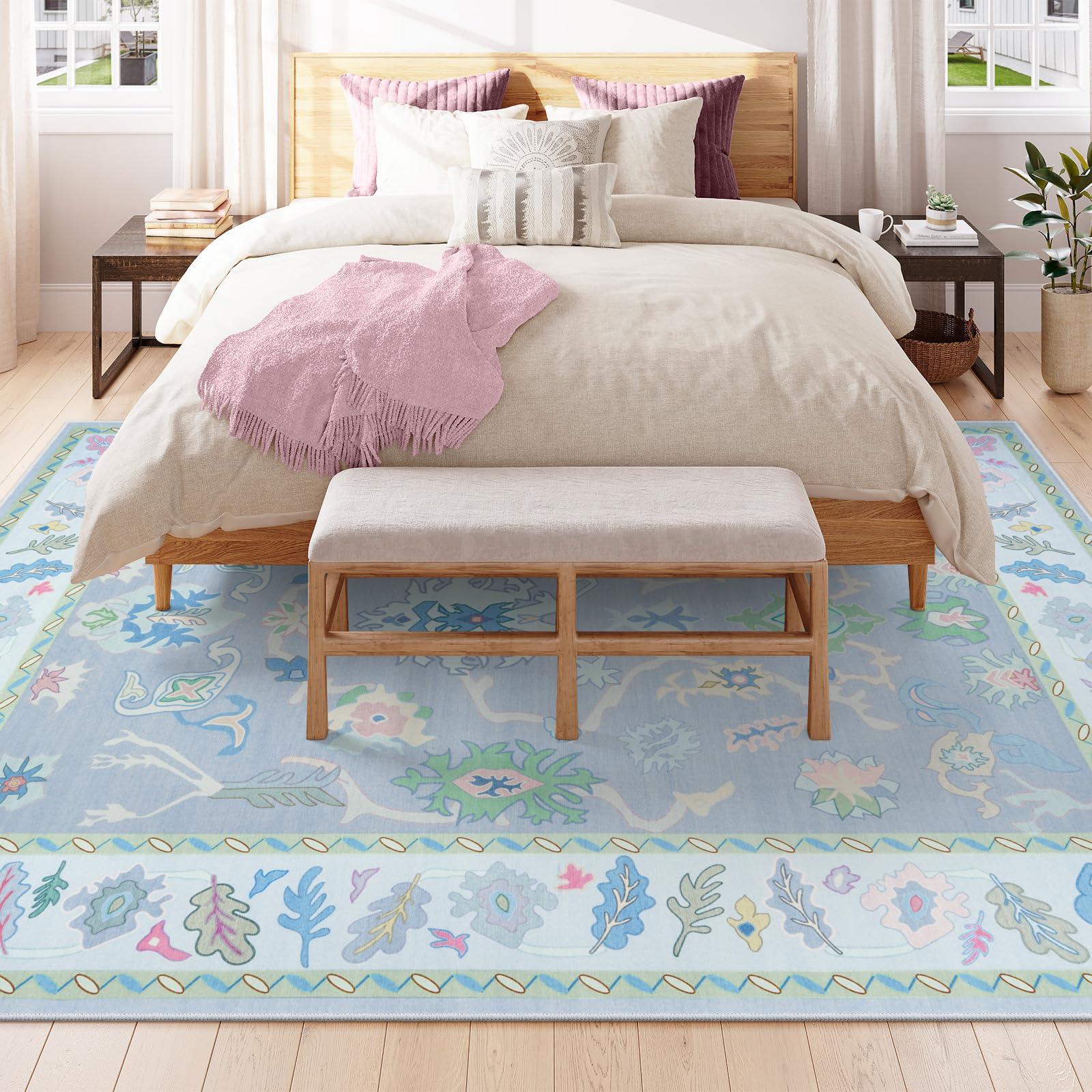 Amazon.com: LIVEBOX Non Slip Oushak Rug, Washable 8'x 10' Area Rug