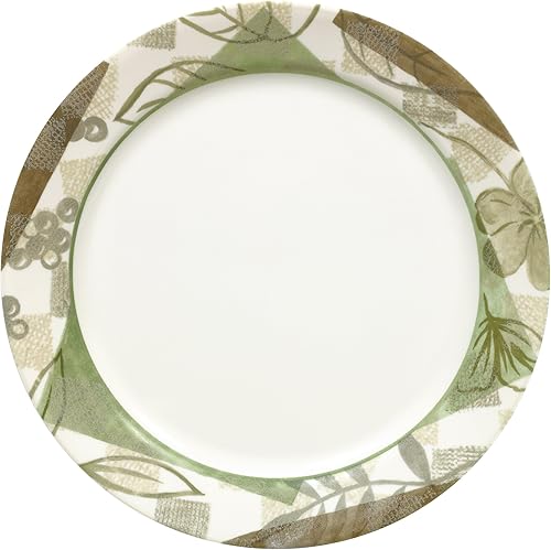 Corelle Impressions - Plato llano de 10-1/4 pulgadas, hojas texturizadas