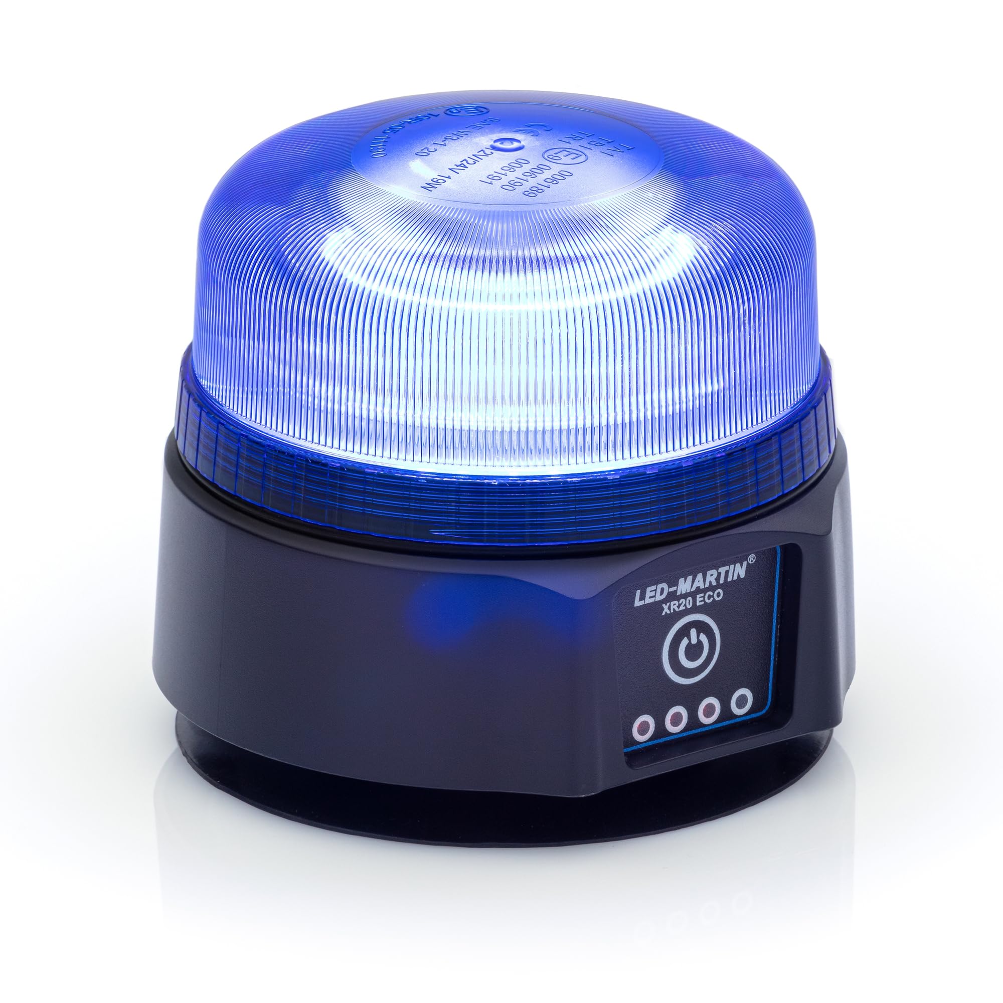 XR20 Eco - Lámpara giratoria (220 km/h, con imán, con batería, certificado DEKRA), color azul
