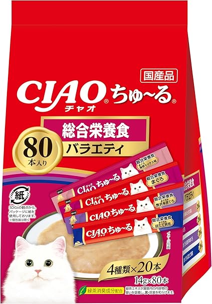 CIAO ちゅ〜る 総合栄養食バラエティ 80本