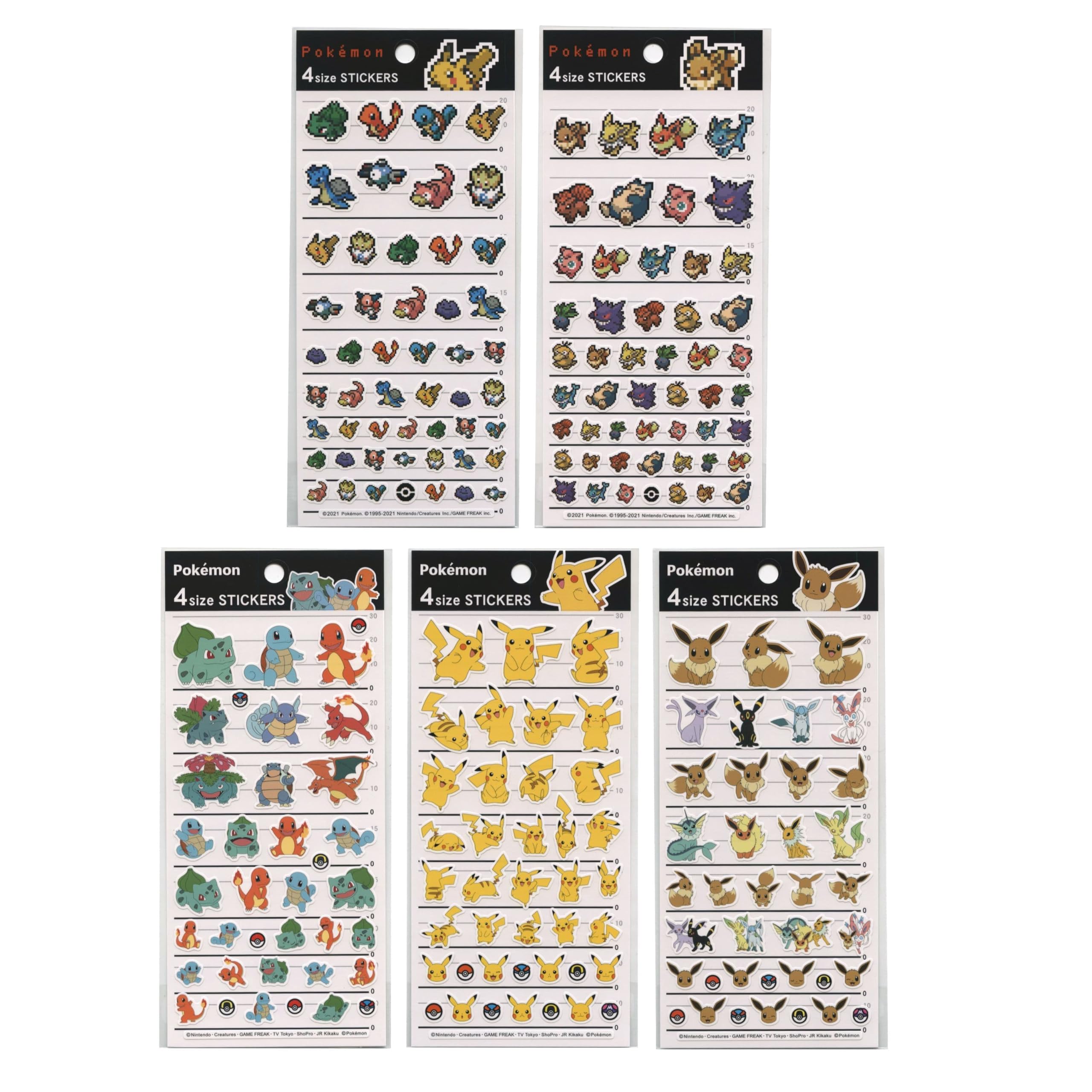 ポケモンシールダス　ブイズ４枚セット Amazon | カミオジャパン ポケットモンスター 4サイズステッカーズ