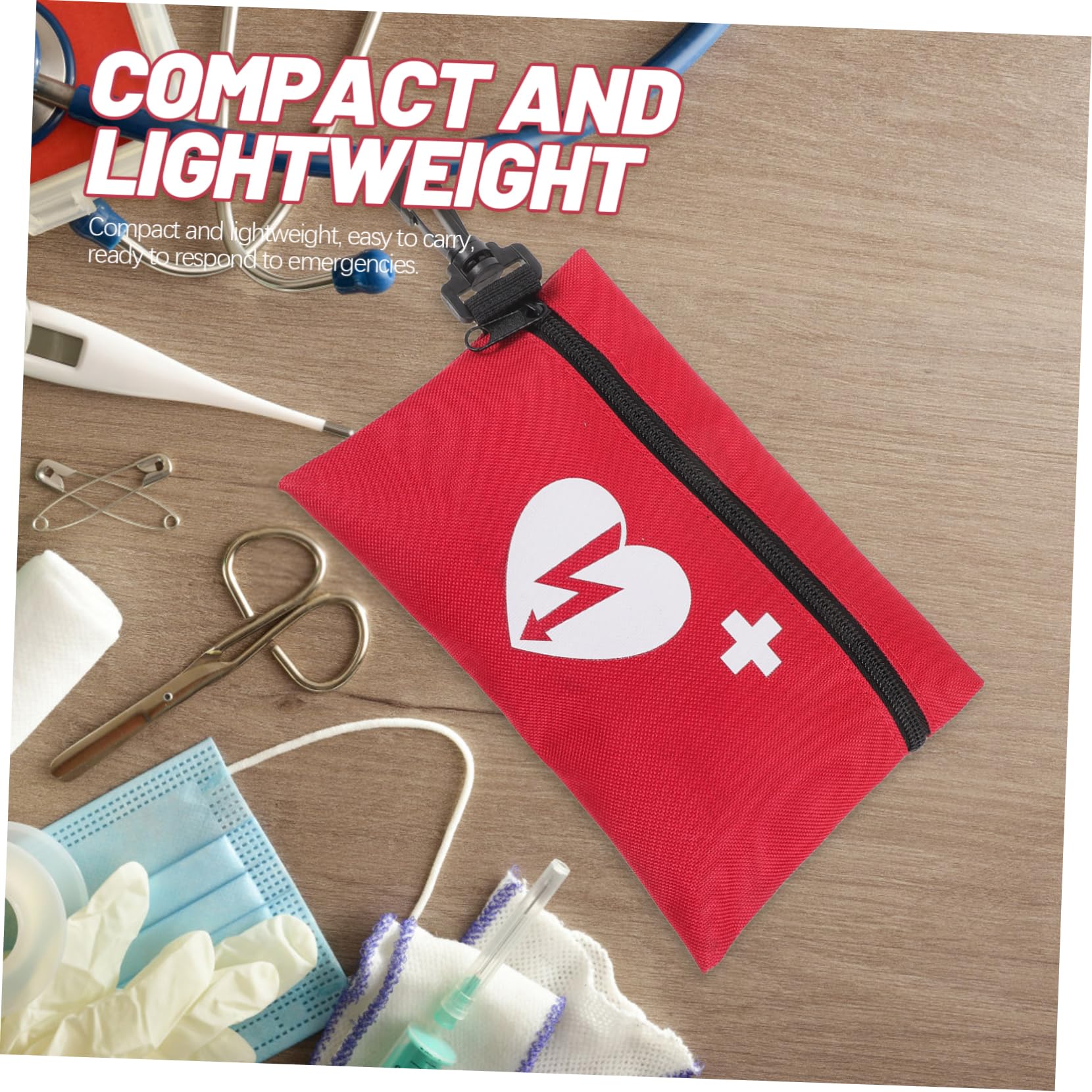 HOMSFOU 5 Piezas kit de primeros auxilios bolsa de viaje de medicina bolsa de suministros bolsa de almacenamiento mini botiquín de primeros auxilios para monedero paño Color Aleatorio