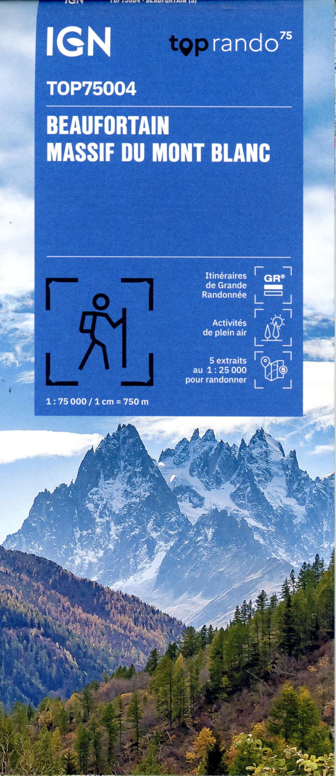 Beaufortin Massif du Mont Blanc (75004): 1:75000 (TOP 75)