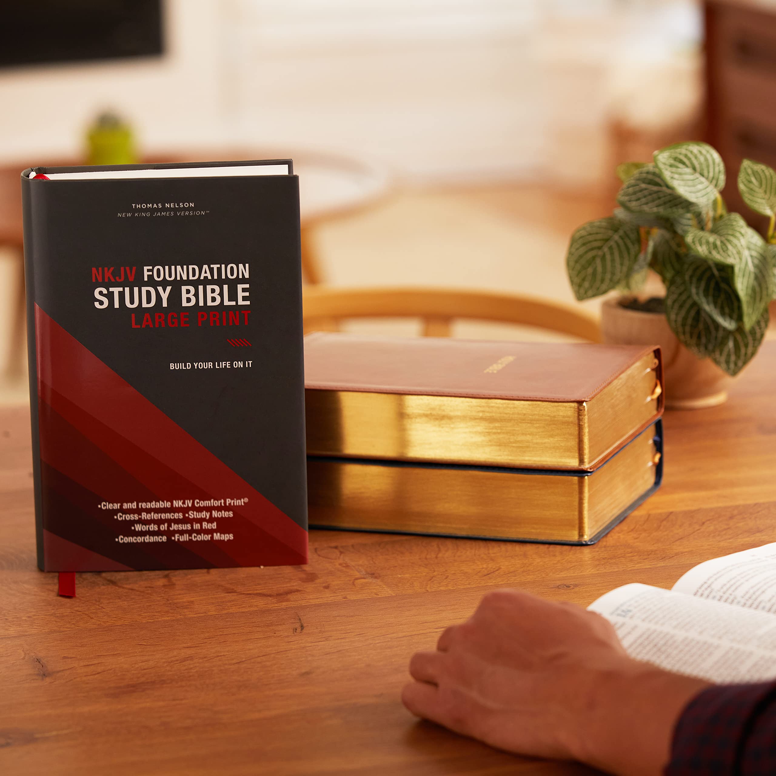 Nkjv, Foundation Study Bible, Large Print, Hardcover, Red Letter, Comfort Print: Holy Bible, New King James Version