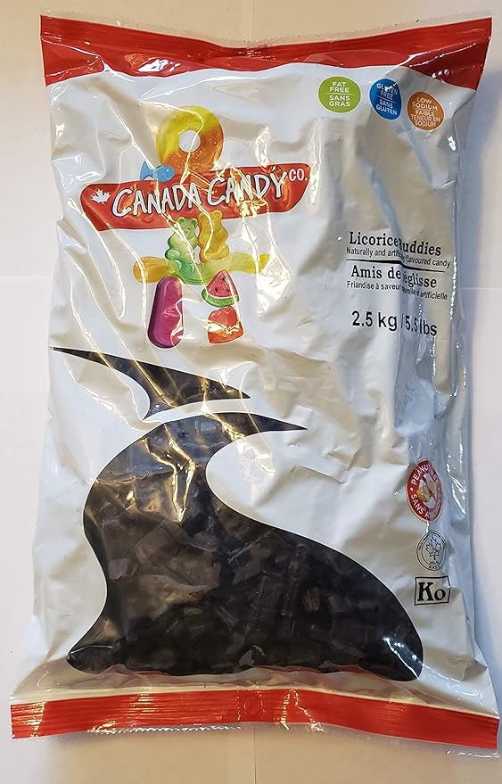 CANADA CANDY Licorice Buddies, Licorice, 2.5 Kilogram Amazon.ca