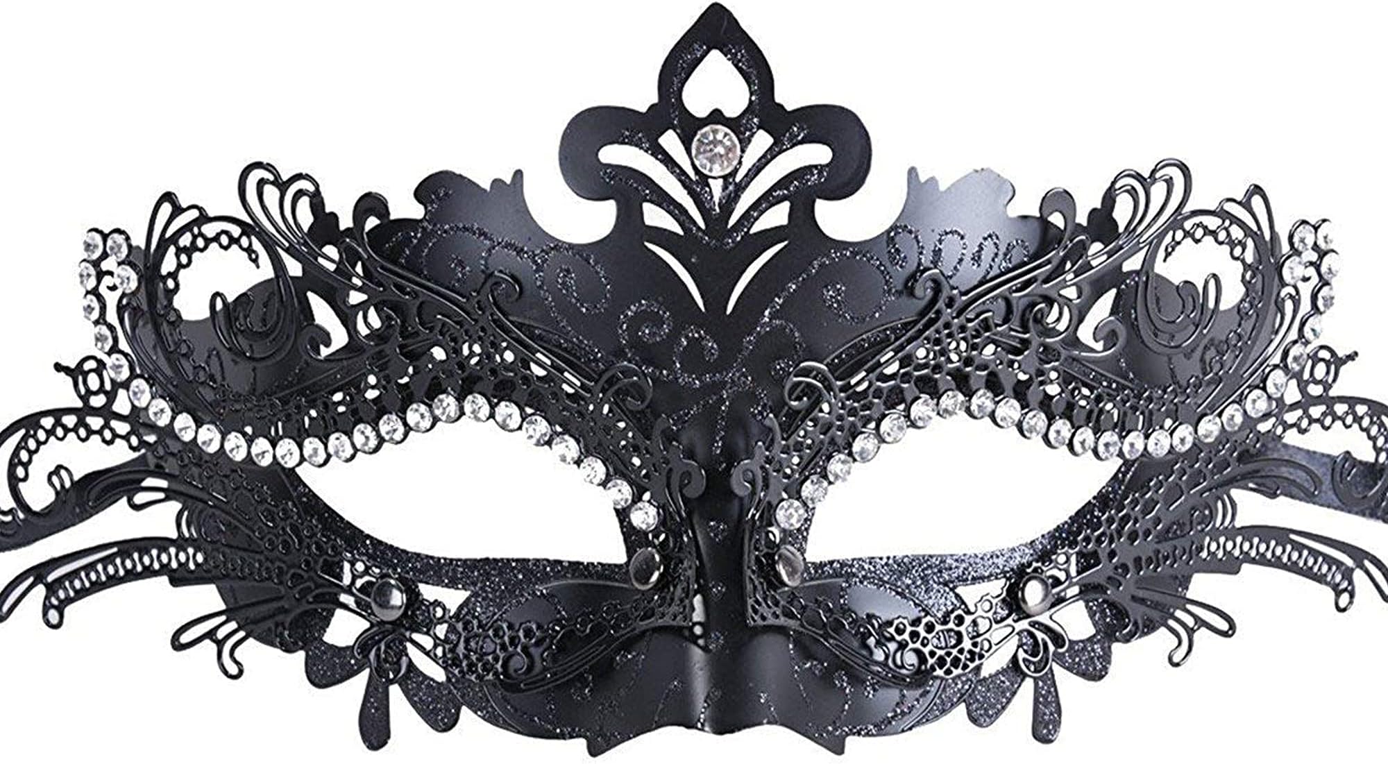 Women/Men Masquerade Metal Masks Venetian Halloween Costume Mask Mardi Gras Mask