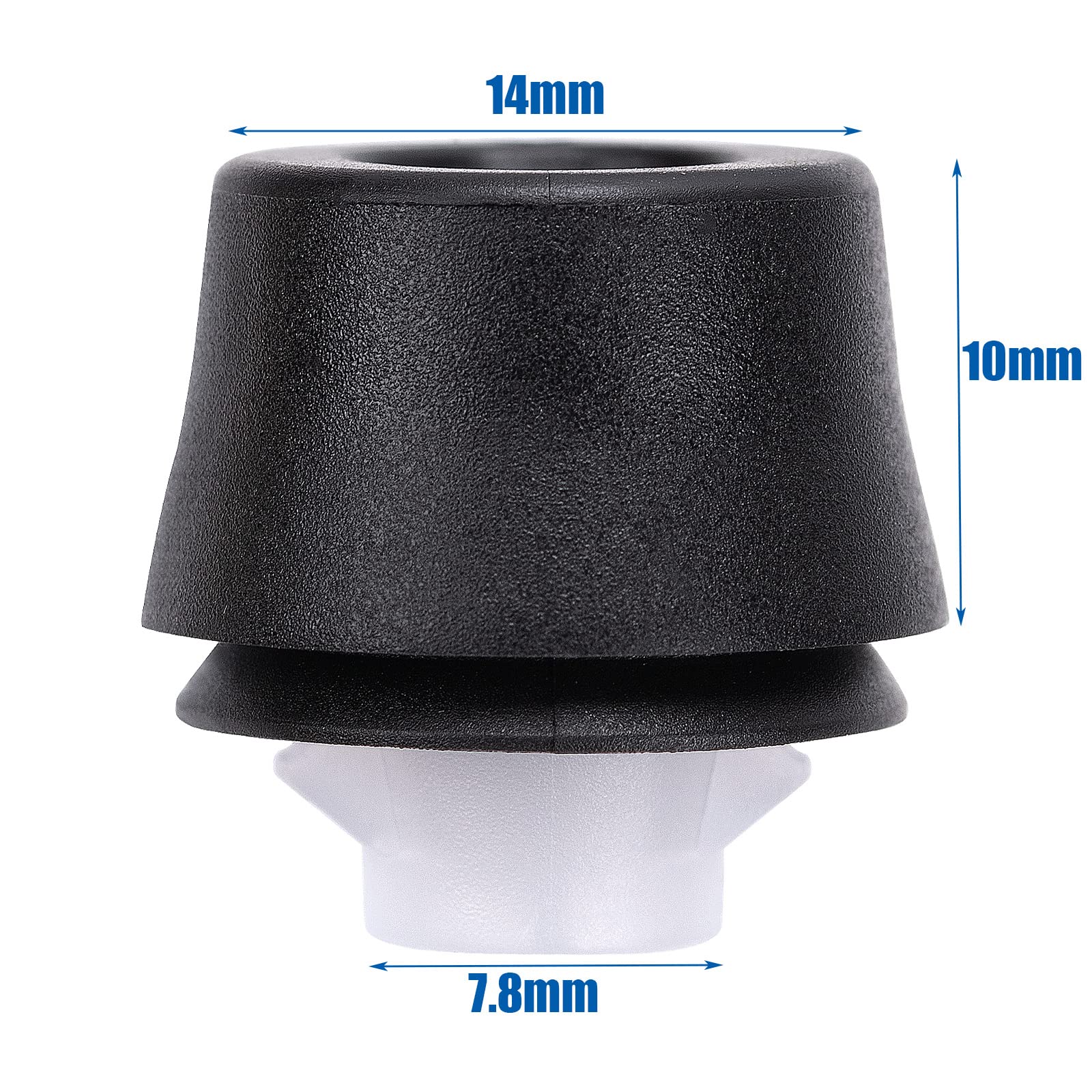 Amazon.com: OAUTOO 10pcs 10mm Length Door Rubber Bumper 90541