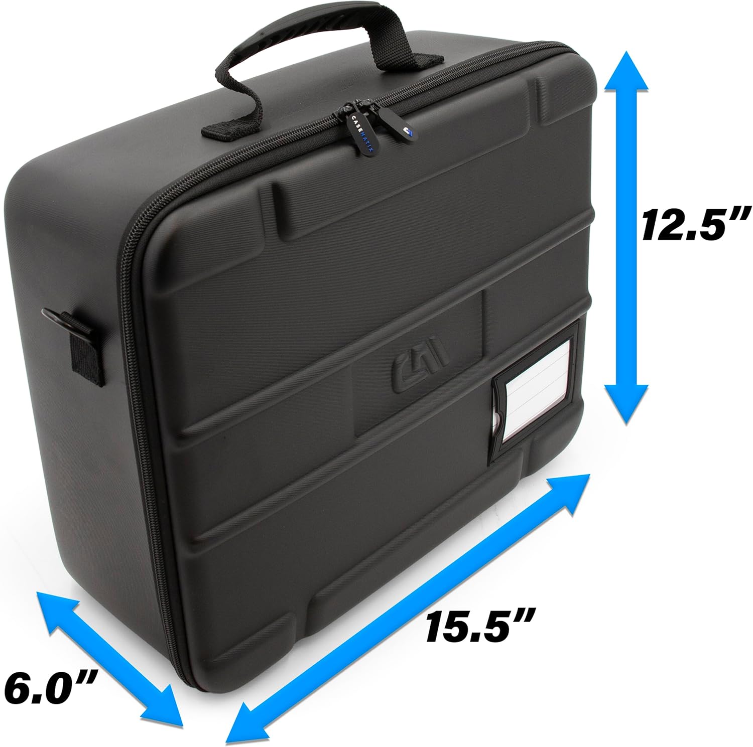 CASEMATIX Rock Collection Travel Case - 144 Slot Rock Collection Box with Four Protective Foam Trays, Crystal Storage and Travel Case with Shoulder Strap and ID Card Holder!