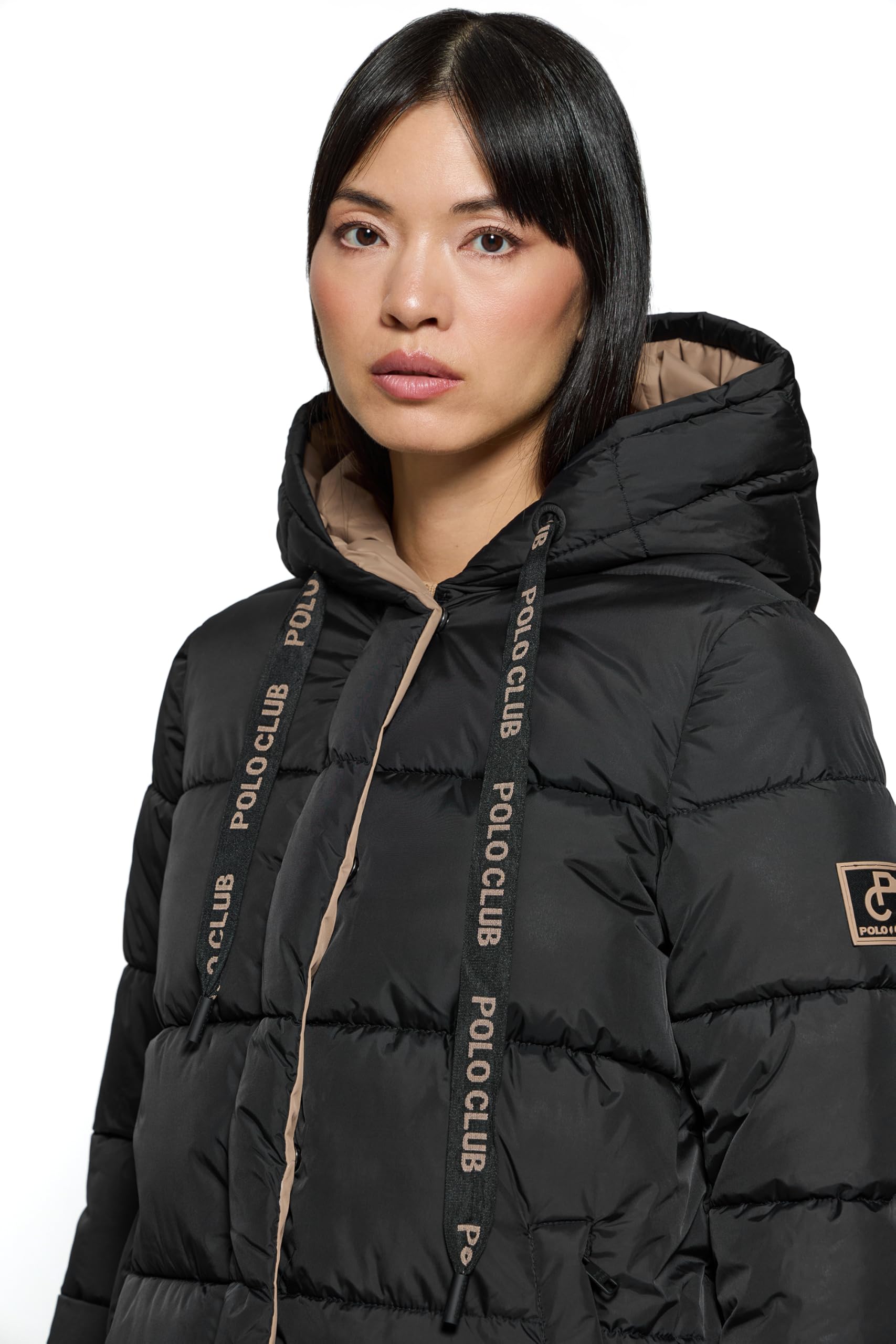 Polo Club Cappotto Reversibile da Donna e con Cappuccio fisso - Giacca Invernale
