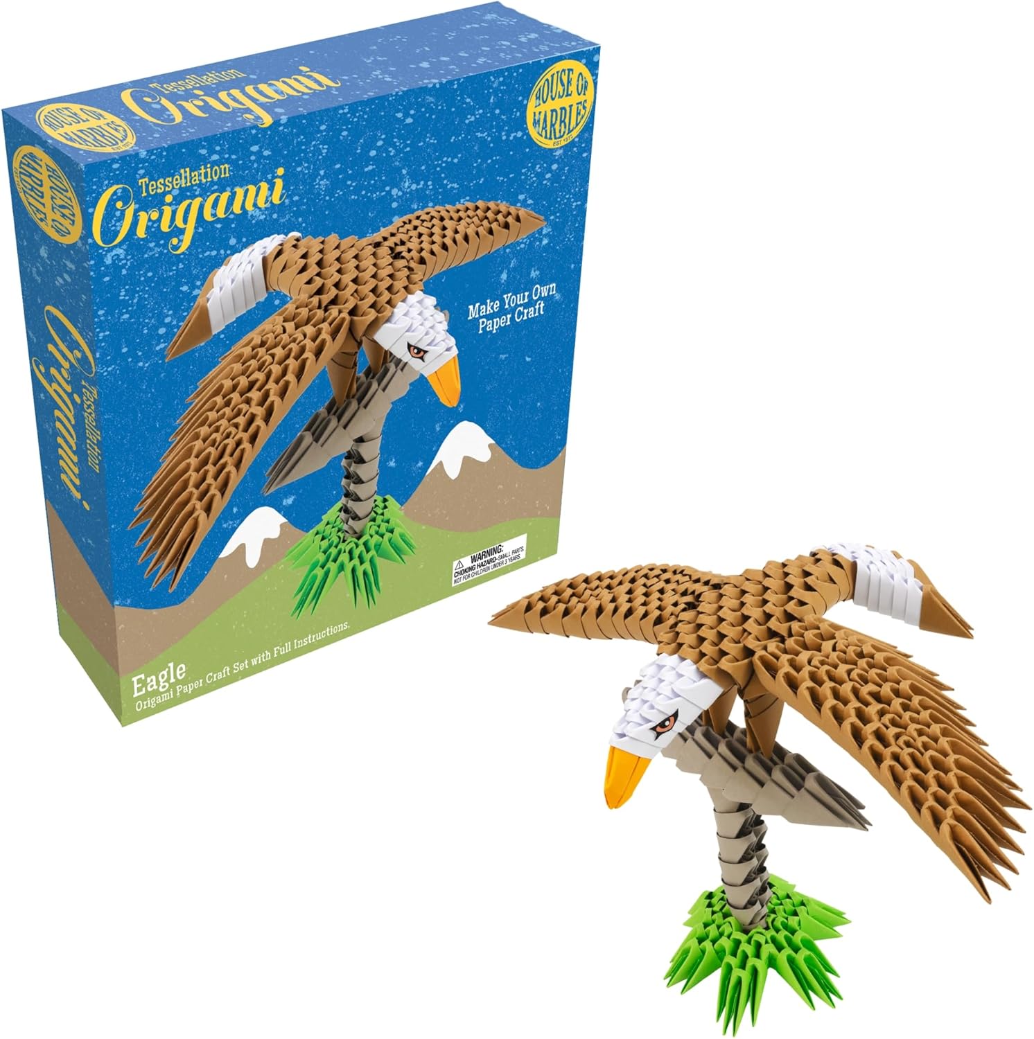 House of Marbles Deluxe Origami Paper Craft Set - Eagle