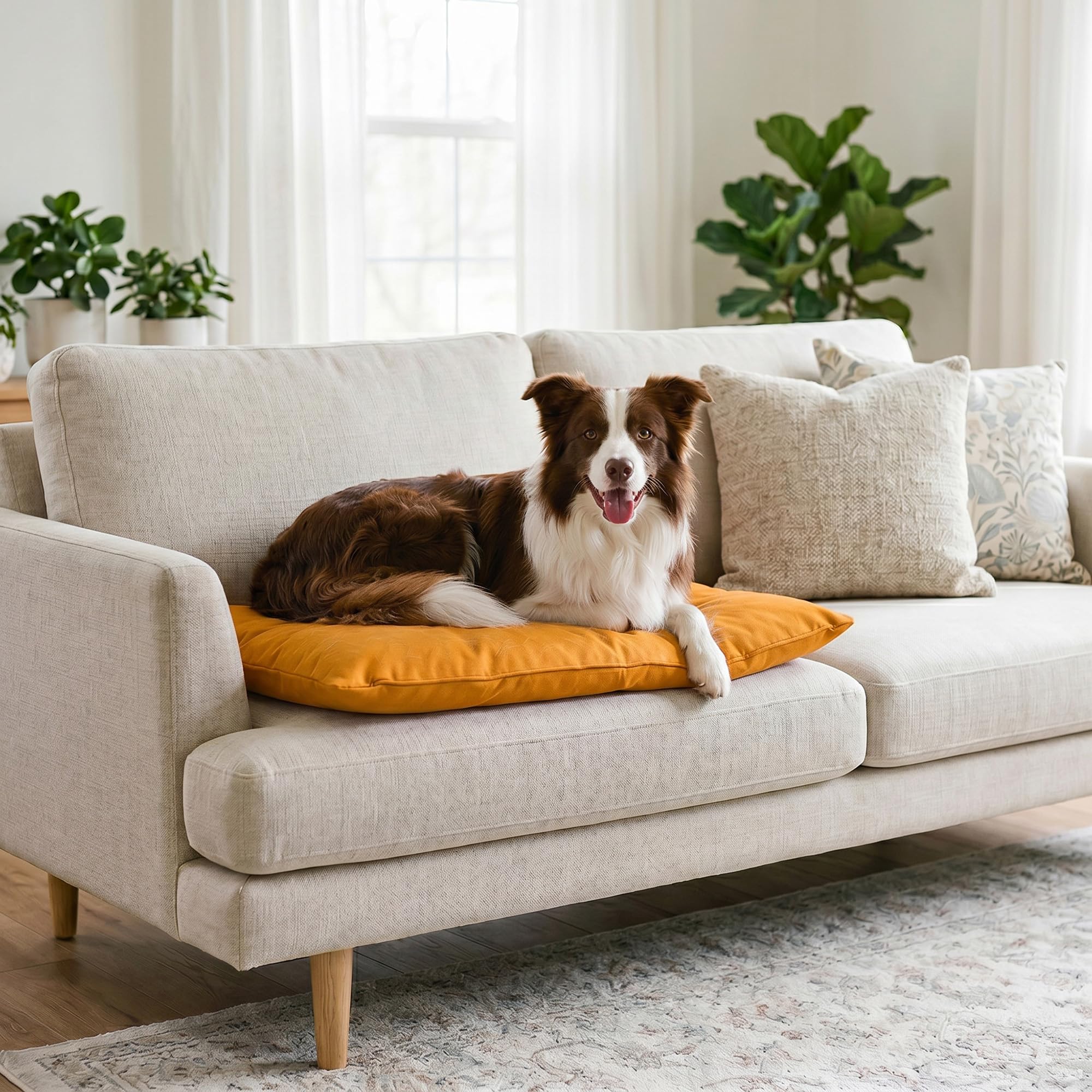 Coussin pour chien grand format idéal pour le salon ou la véranda