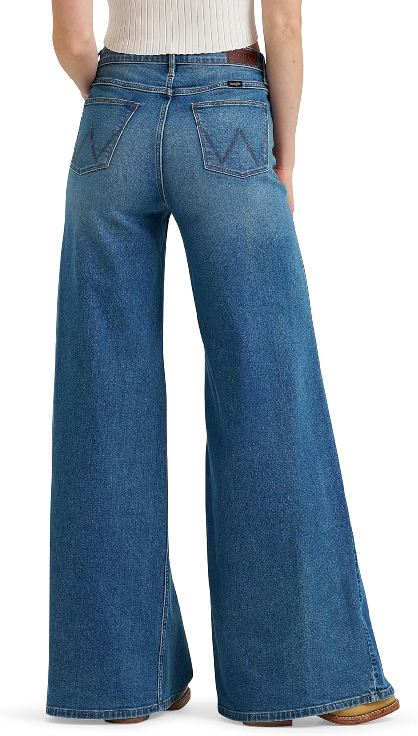 Wrangler Womens Women's High Rise Wide Leg Jean - Image 3