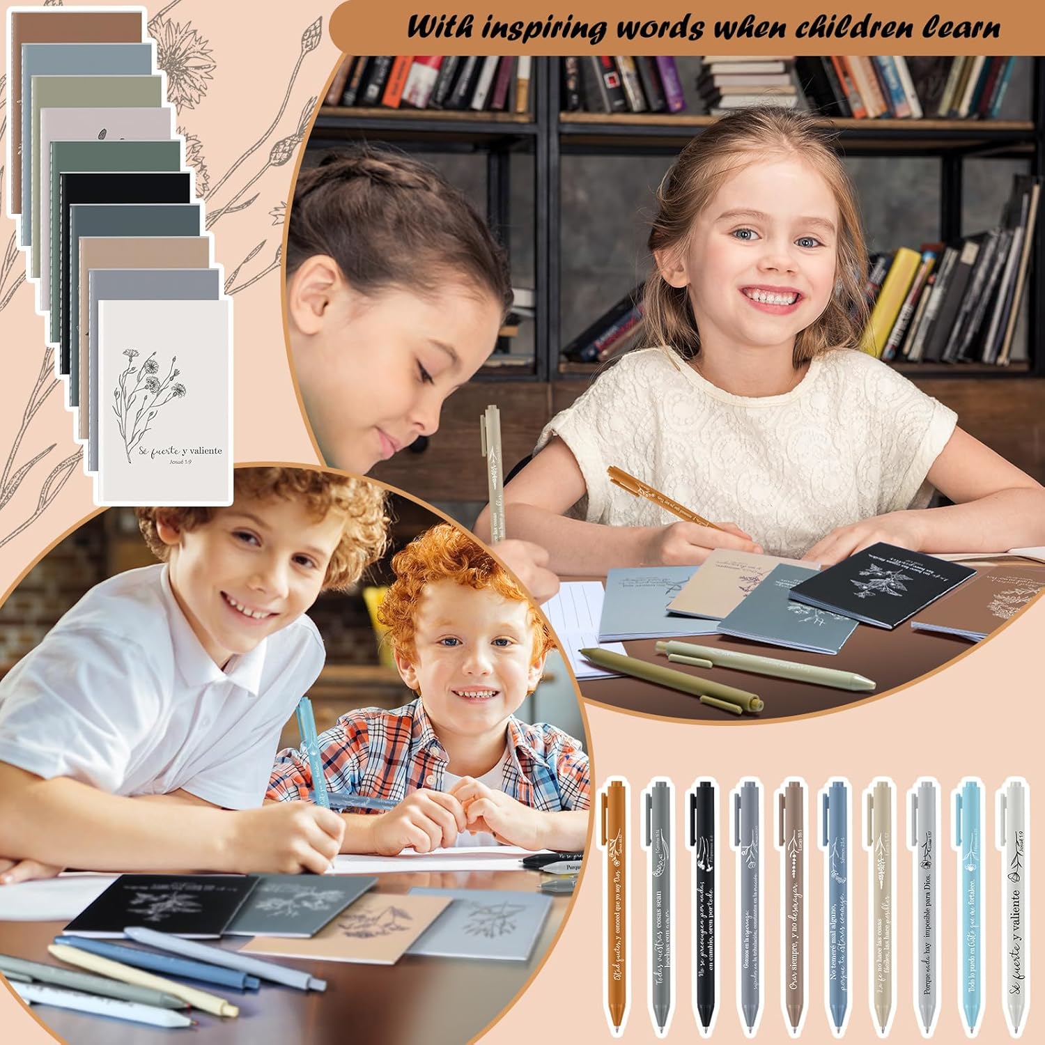 40 Pcs Spanish Christian Gifts Regalos Cristianos En Español Spanish Bible Verse Notebooks with Pens Religious Inspirational Prayer Journals Gifts for Mother's Day Women Men Church Group - Image 7