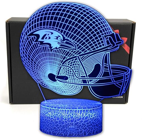 YYDSYCY Lámpara de mesa LED con ilusión óptica inteligente de 7 colores, lámpara de mesa de acrílico para hombres, mujeres, niños, adolescentes disponible en Yaxa Peru