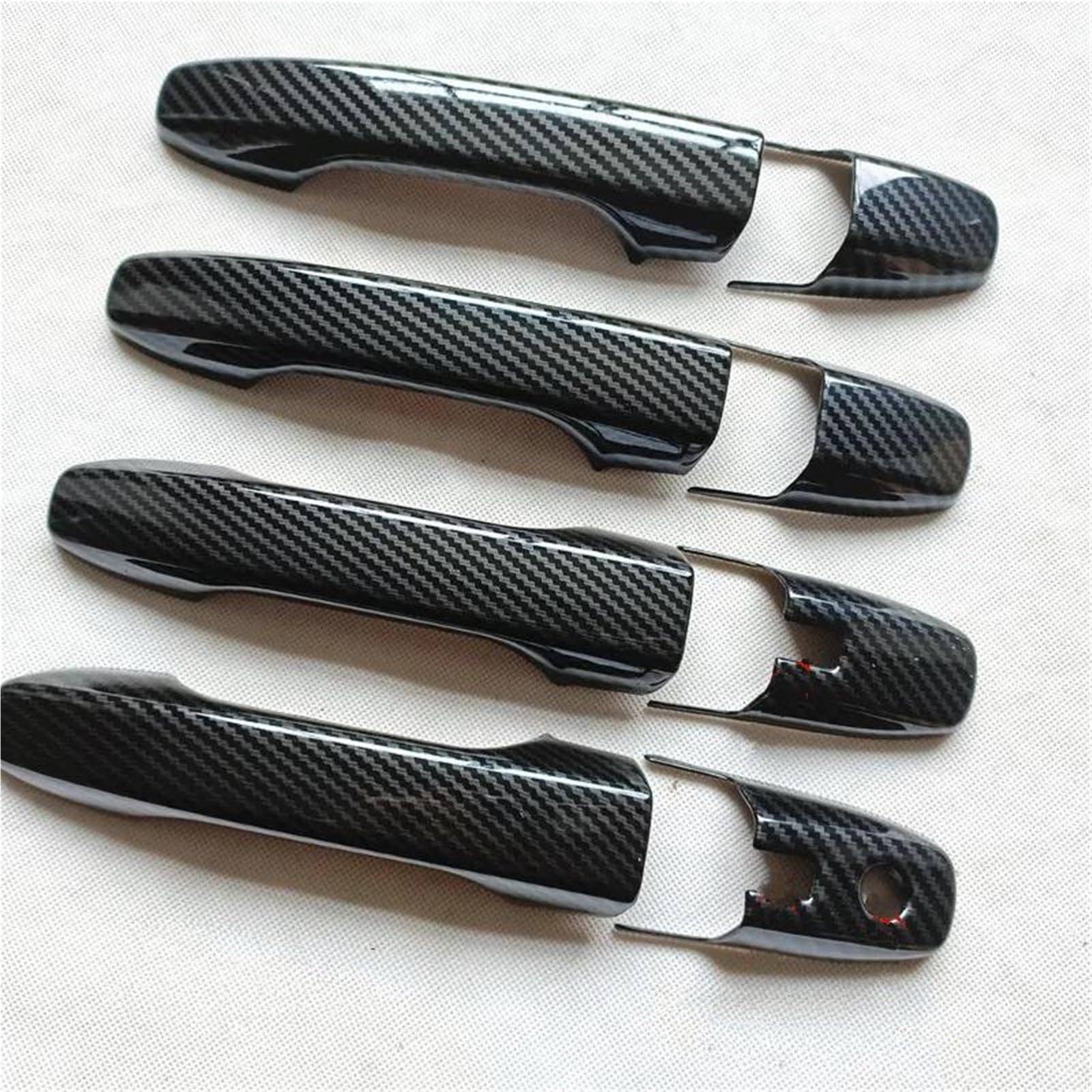 Dtasmbd Black 2 Exterior Side Door Handle Protective Covers Car Exterior Door Handle Cover Trim For For Vios For Yaris For Ativ Sedan Ac100 2023 2024 2025 Protection Shell Auto(Black 2)