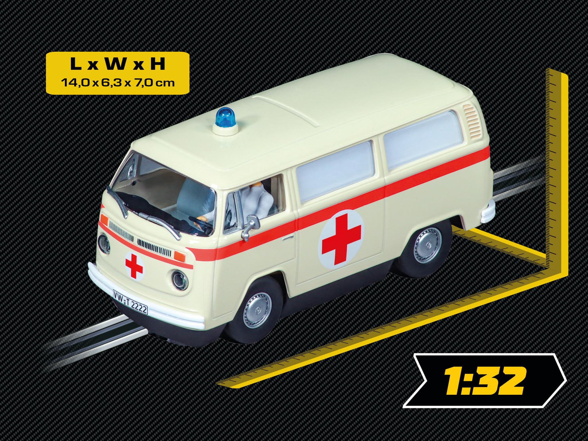 Carrera Evolution - 20027794 - VW Bus T2b « Ambulance, Croix-Rouge »