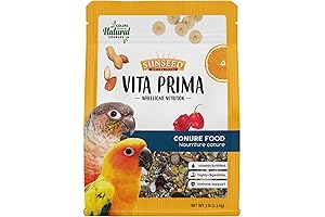 Sunseed Vita Prima Conure Food, The Ideal Source of Wholesome Nutrition for Your Beloved Companion