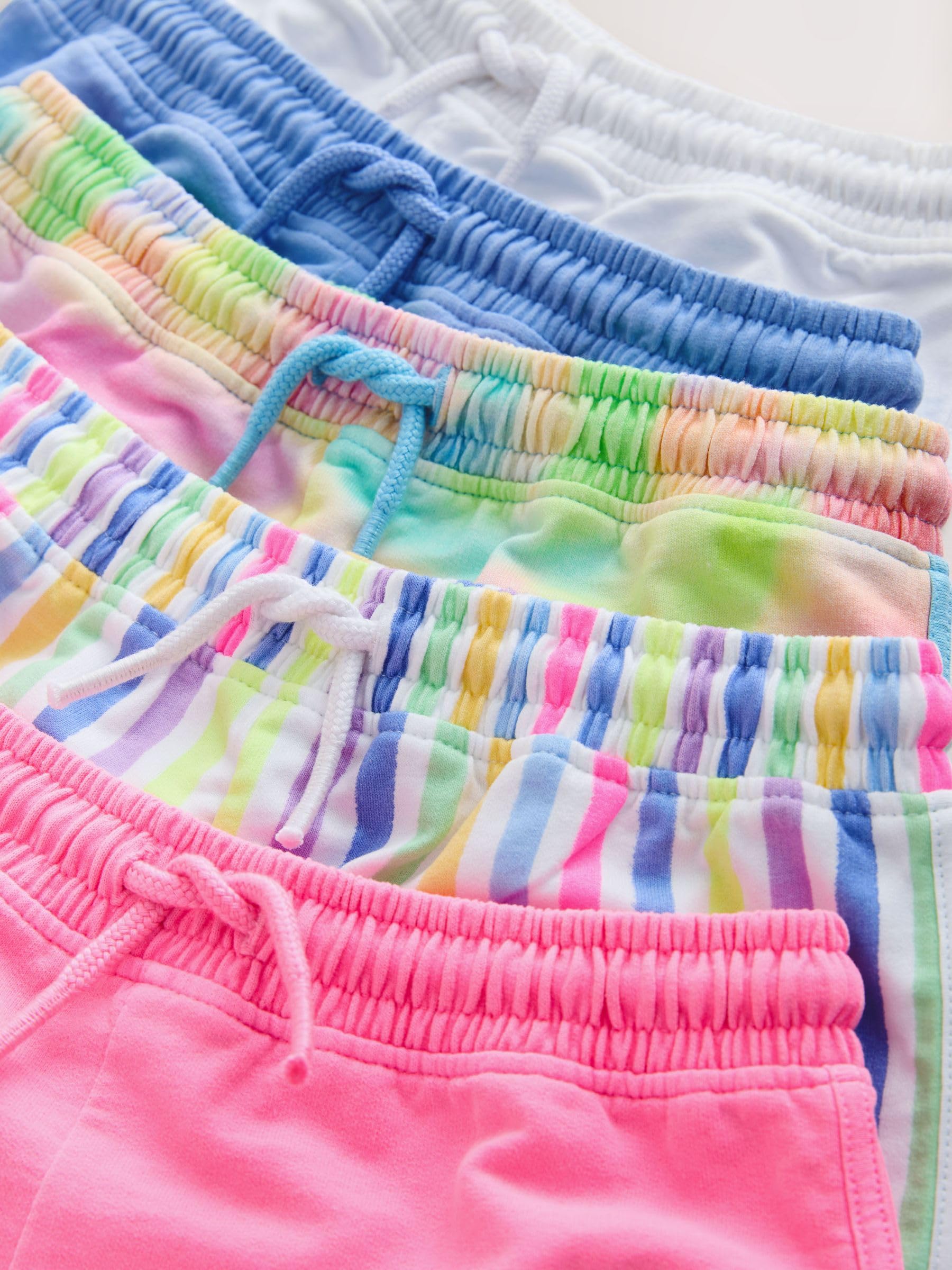 NEXT Niñas Pack de 5 Pantalones Cortos Estilo Corredor