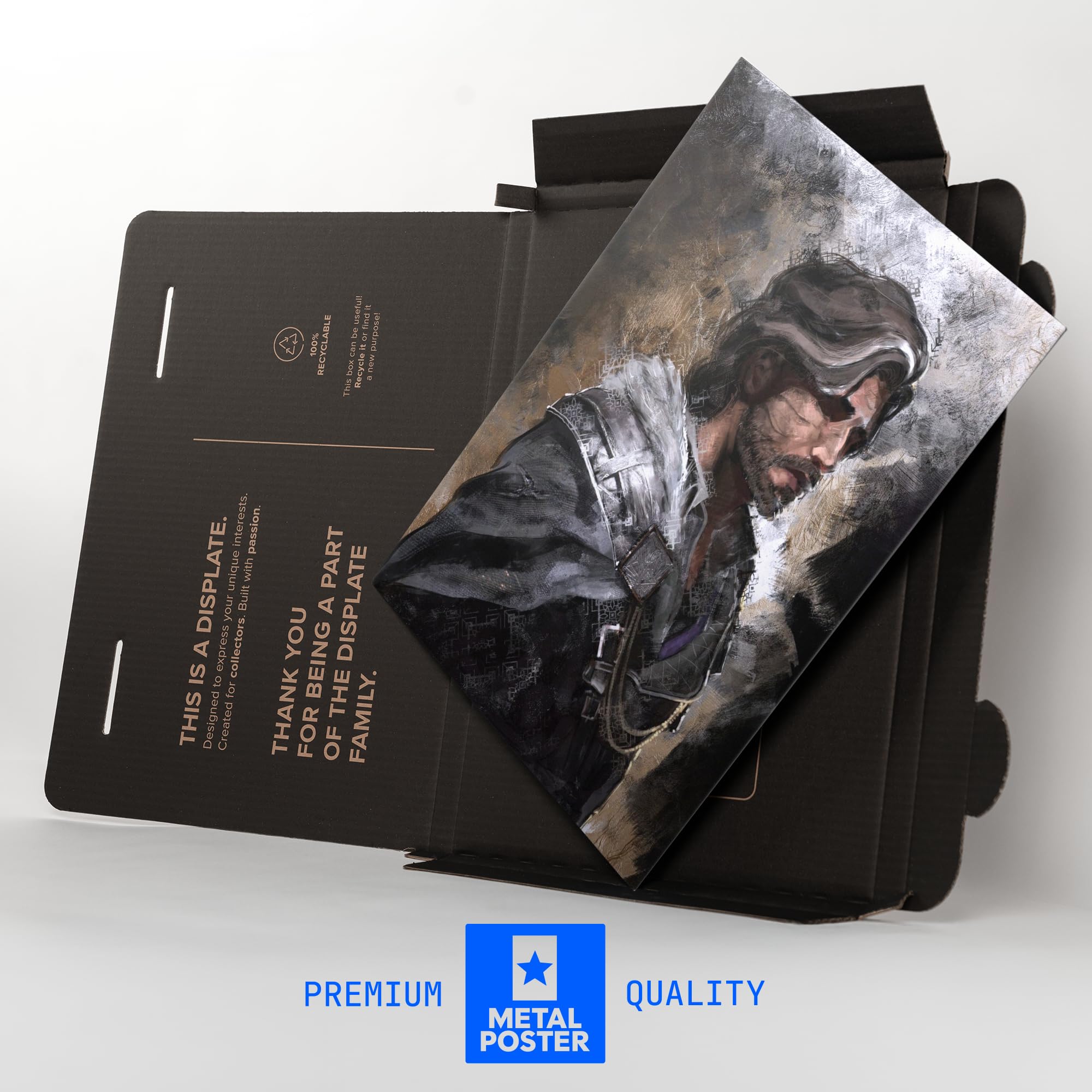 Displate Officiel Clair Obscur: Expedition 33 Poster - Verso Concept Art - Métallique Fixation Magnétique Licence Officielle Image Affiche de Haute Qualité 45 cm x 32 cm