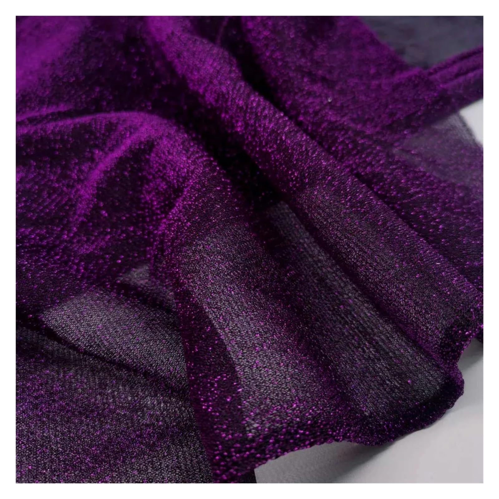 Tissu pailleté en polyester de qualité supérieure pour styliste