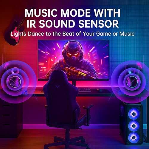 Miniatura 7 de Barras de luz LED RGB+IC retroiluminación de TV de 12.6 pulgadas para televisores y monitores de 55 pulgadas y más pequeños  Compatible con