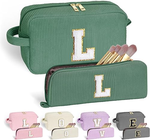 Miniatura 60 de YOOLIFE 2 bonitas bolsas de maquillaje de viaje, bolsa de maquillaje, bolsa de cosméticos, bolsa de brochas de maquillaje para adolescentes, niñas,